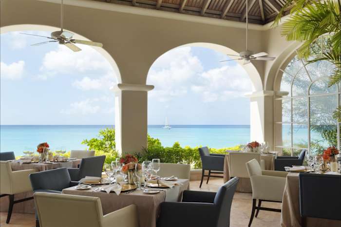 Dining at Fairmont Royal Pavilion Barbados